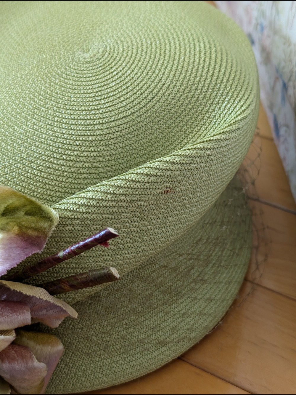 Vtg Eaton's Hat With Faux Flower - Picture 8 of 8
